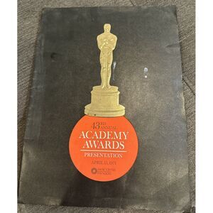 43rd Annual Academy Awards Original Program (4/15/71) George C. Scott Best Actor